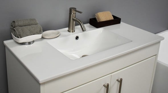 custom made bathroom cabinets Volpa Bathroom Vanities Soft White Modern