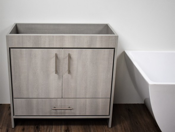bathroom cabinets 30 inches wide Volpa Weathered Grey Modern
