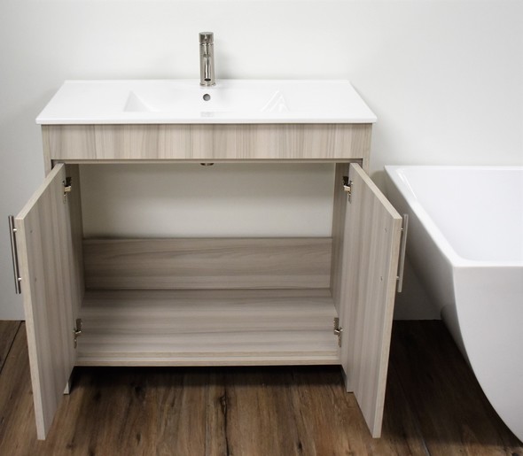 rustic bathroom vanity unit Volpa Ash Grey Modern