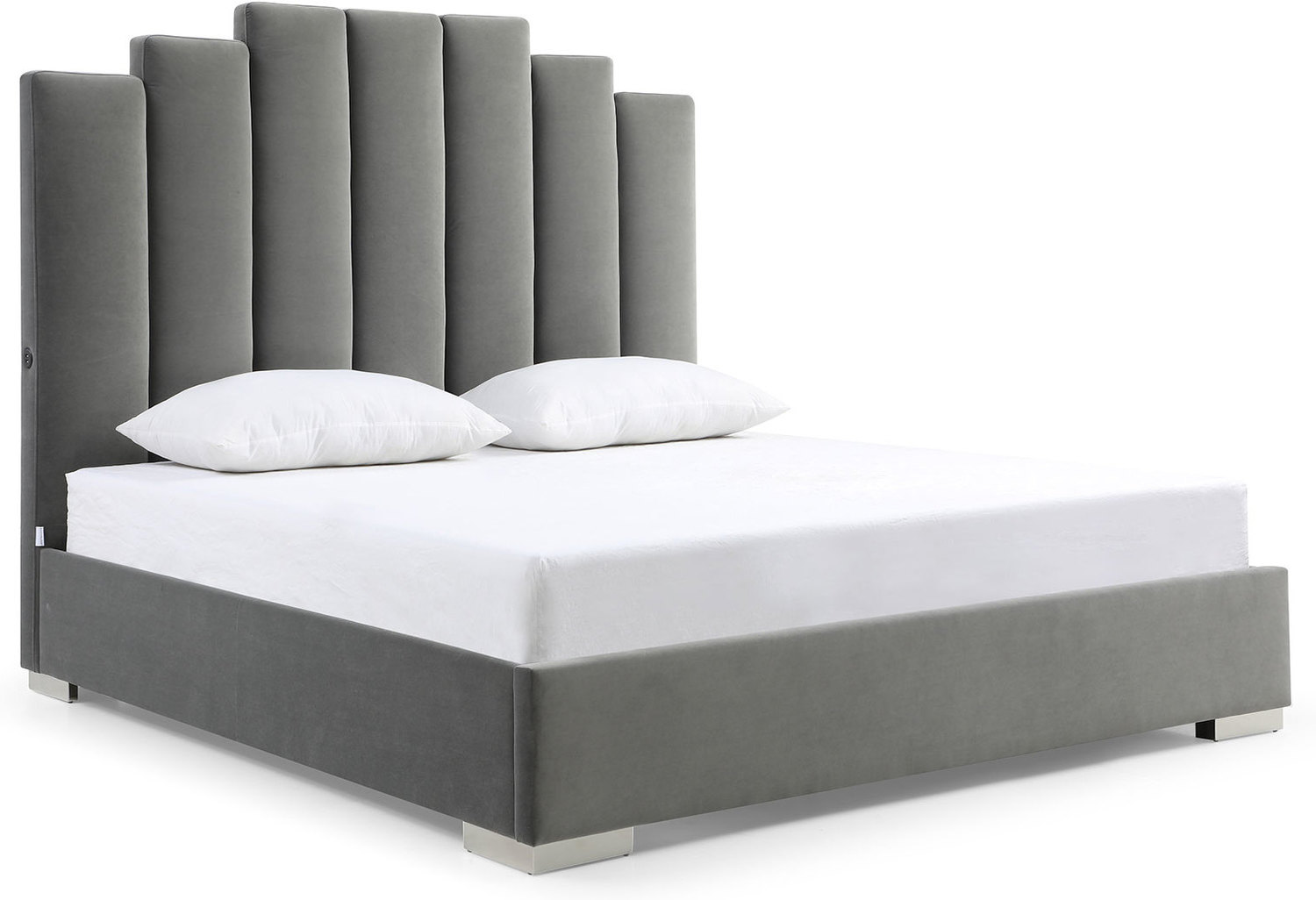 high king bed frame with storage WhiteLine Bedroom Beds