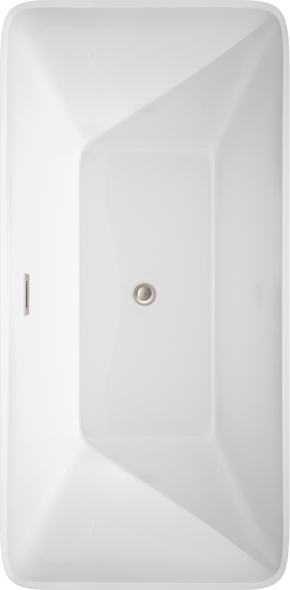 59 freestanding tub end drain Wyndham Freestanding Bathtub White