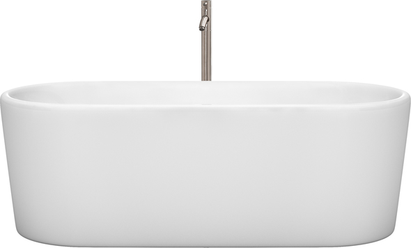 freestanding tub 70 inches Wyndham Freestanding Bathtub White