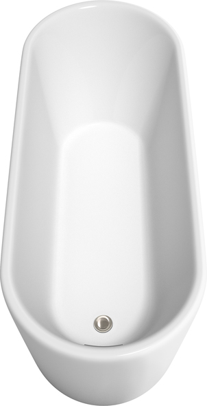 oval tub with shower Wyndham Freestanding Bathtub White