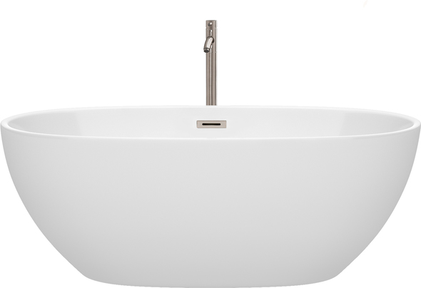67 bathtub Wyndham Freestanding Bathtub White