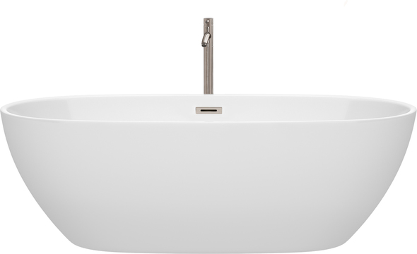 jacuzzi tub for two Wyndham Freestanding Bathtub White
