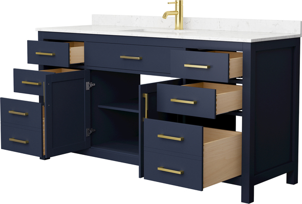 vanity cabinet set Wyndham Vanity Set Dark Blue Modern