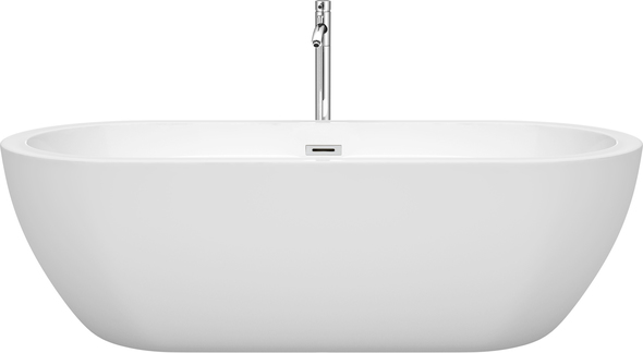 claw tub shower Wyndham Freestanding Bathtub White