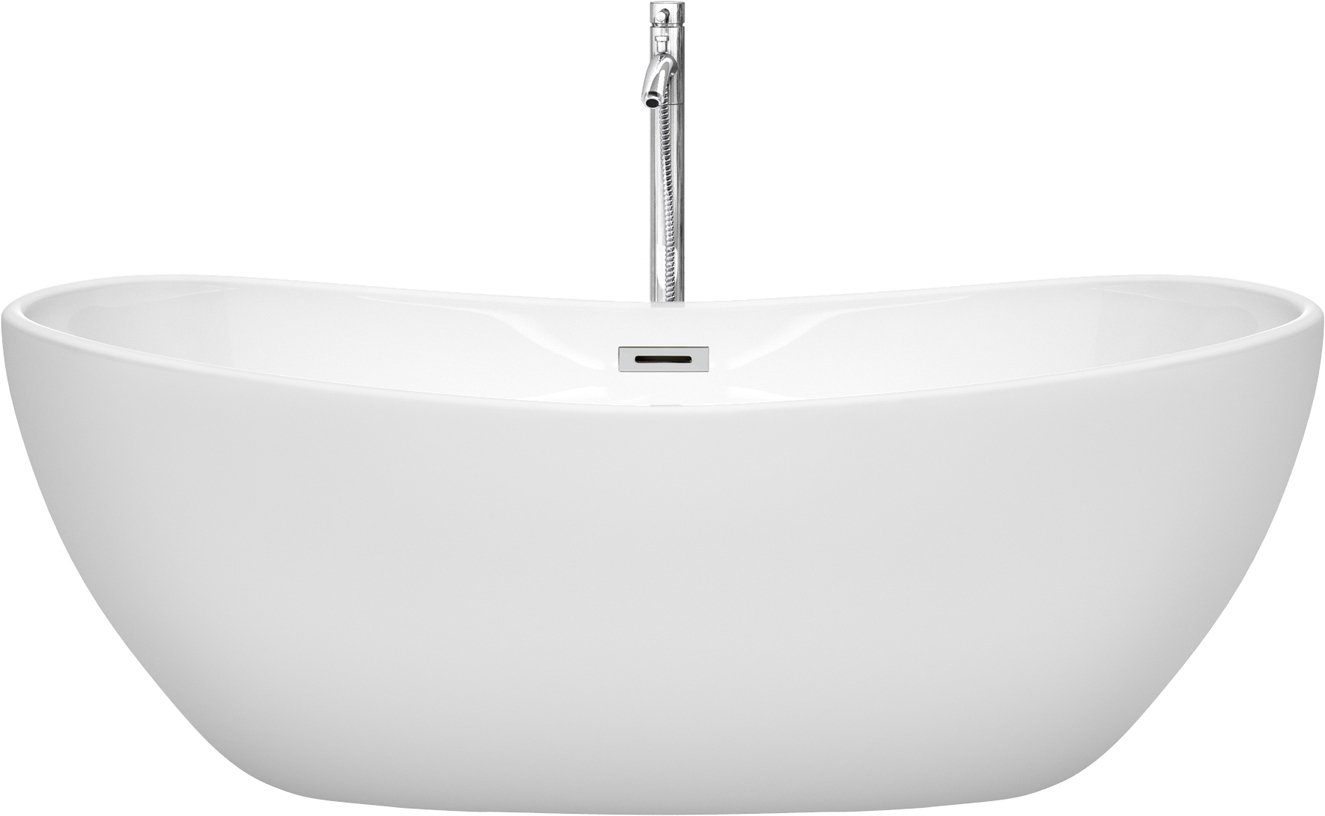 a big bathtub Wyndham Freestanding Bathtub White
