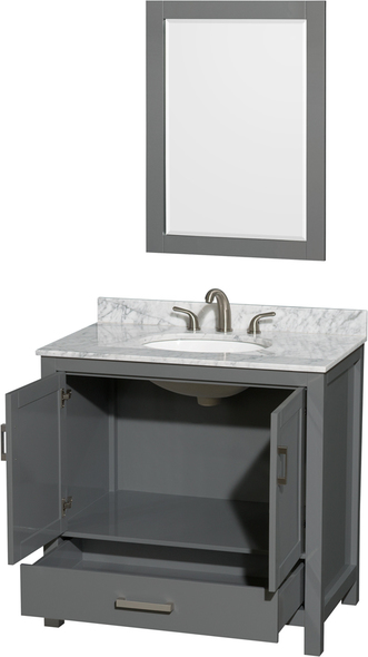 small corner bathroom vanity with sink Wyndham Vanity Set Dark Gray Modern