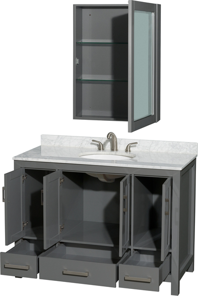 rustic bathroom vanity with sink Wyndham Vanity Set Dark Gray Modern