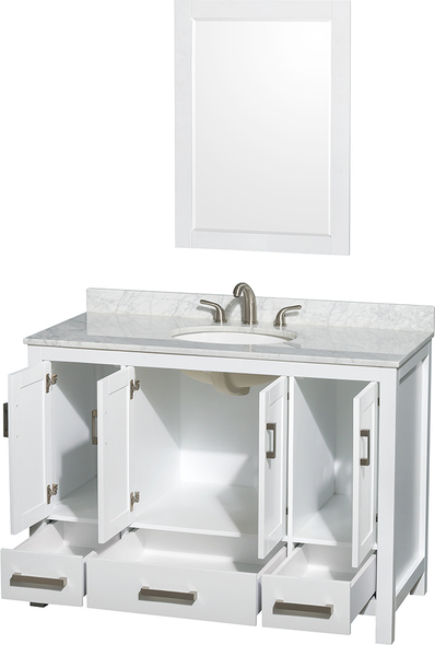 small vanities for small bathrooms Wyndham Vanity Set White Modern