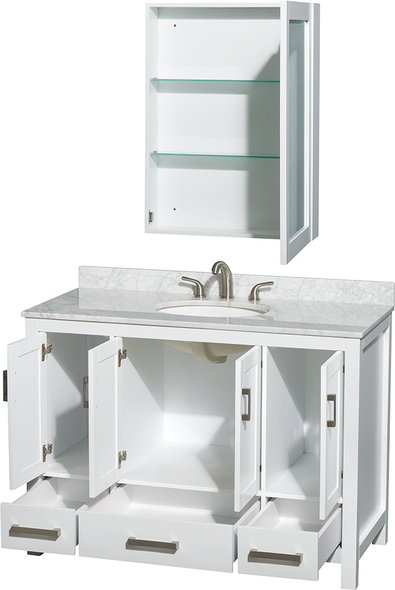 72 bathroom vanity without top Wyndham Vanity Set White Modern