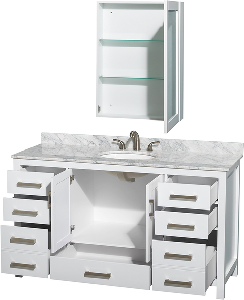 vintage bathroom sink cabinet Wyndham Vanity Set White Modern