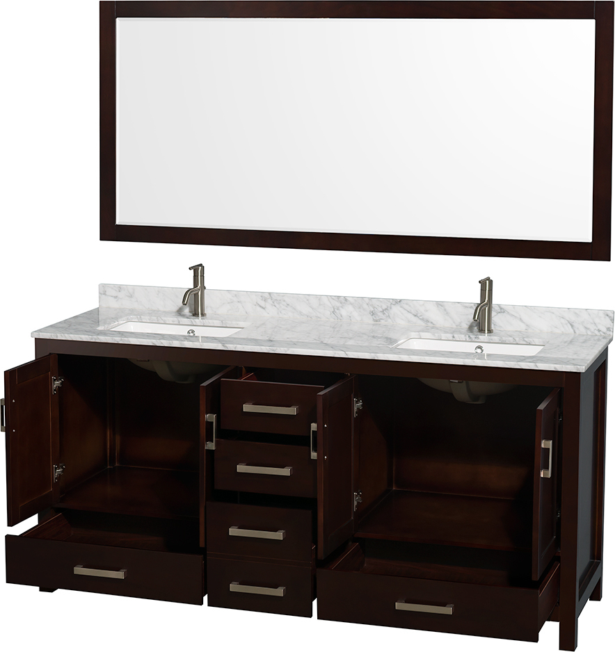 prefab bathroom countertops Wyndham Vanity Set Espresso Modern