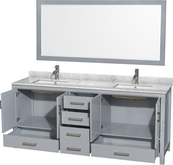 bathroom cabinet collections Wyndham Vanity Set Gray Modern