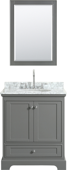 long vanity with one sink Wyndham Vanity Set Dark Gray Modern