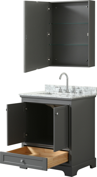 bathroom cabinets 30 inches wide Wyndham Vanity Set Dark Gray Modern