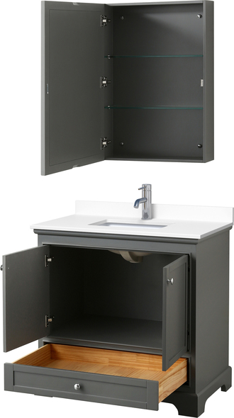 small toilet and sink unit Wyndham Vanity Set Dark Gray Modern