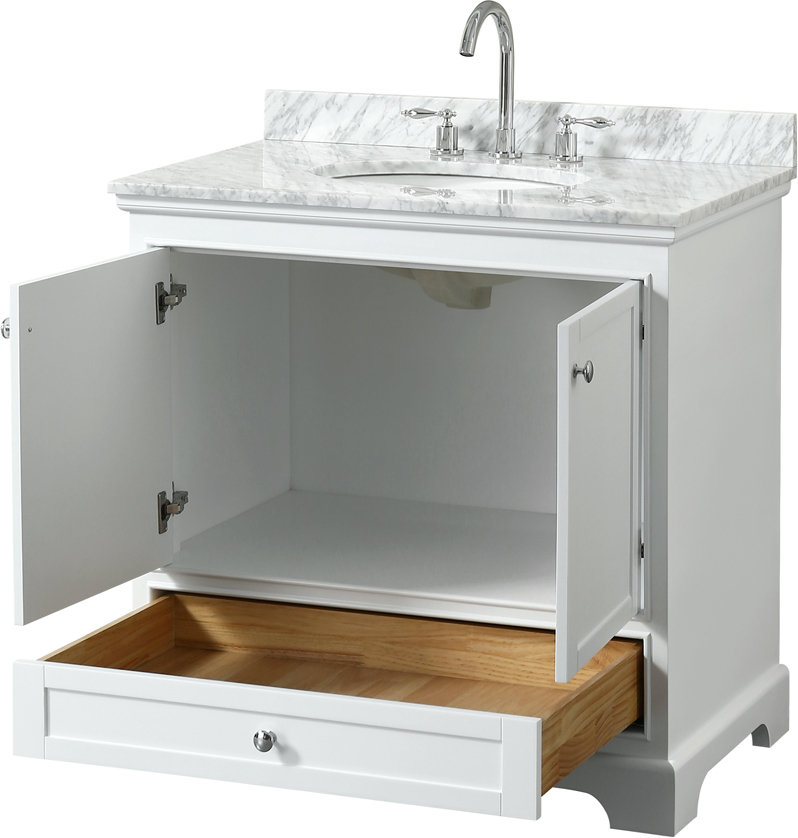 bathroom cabinets prices Wyndham Vanity Set White Modern