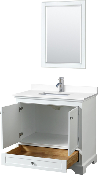 small double vanity bathroom Wyndham Vanity Set White Modern