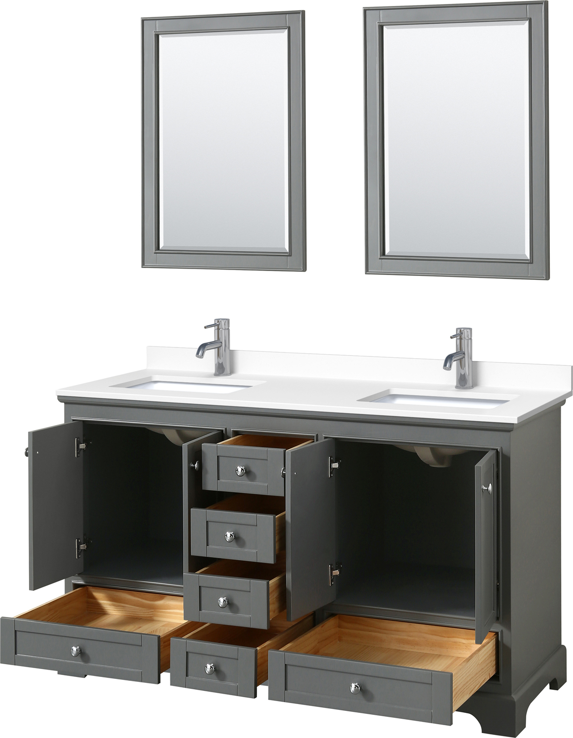 vanity unit with countertop basin Wyndham Vanity Set Dark Gray Modern