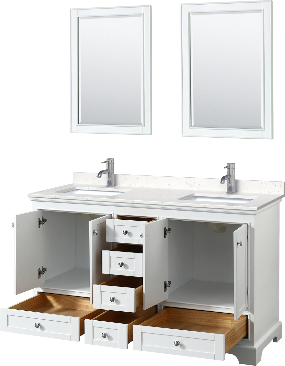 furniture stores that sell bathroom vanities Wyndham Vanity Set White Modern