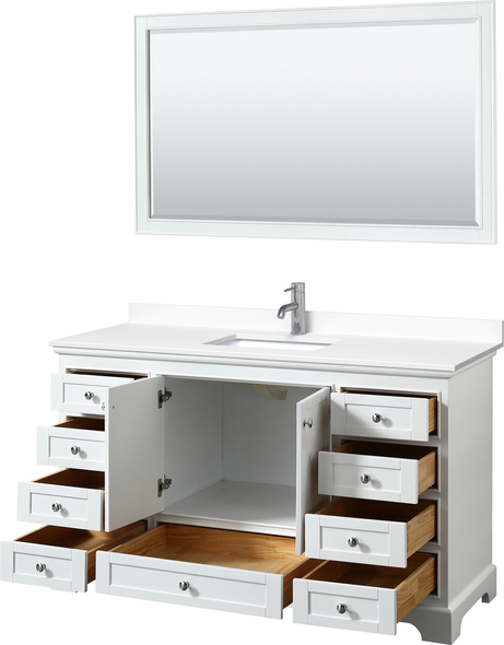 bathroom vanity and matching cabinet Wyndham Vanity Set White Modern