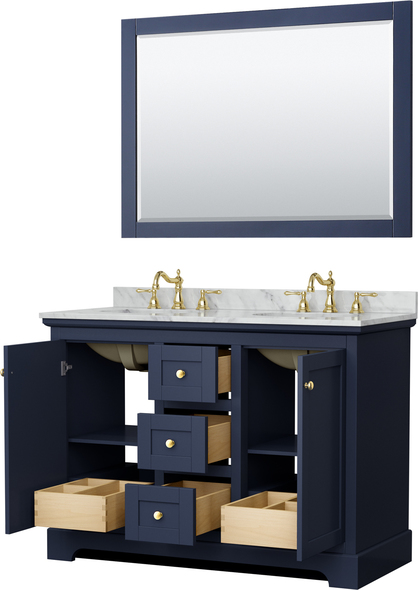 white bathroom counter Wyndham Vanity Set Dark Blue Modern