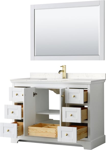 long vanity with one sink Wyndham Vanity Set Bathroom Vanities White Modern