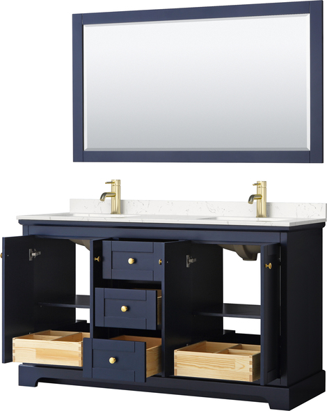 bathroom vanity with sink 30 inch Wyndham Vanity Set Dark Blue Modern