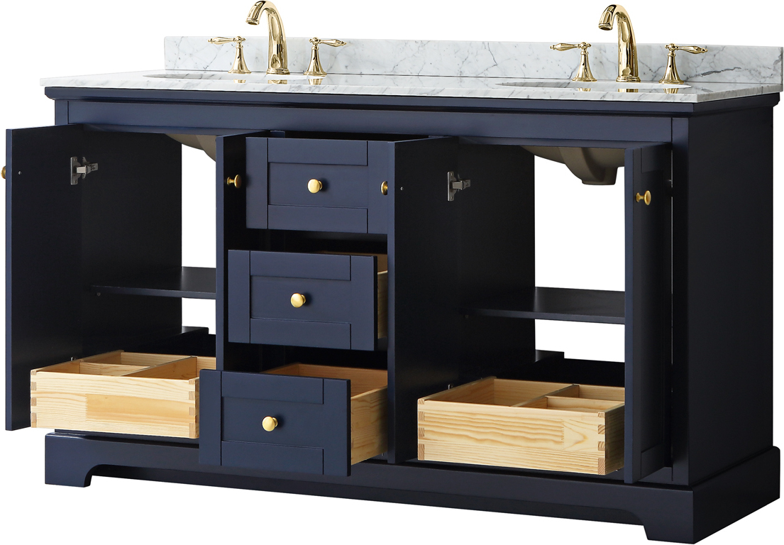 home hardware bathroom cabinets Wyndham Vanity Set Dark Blue Modern