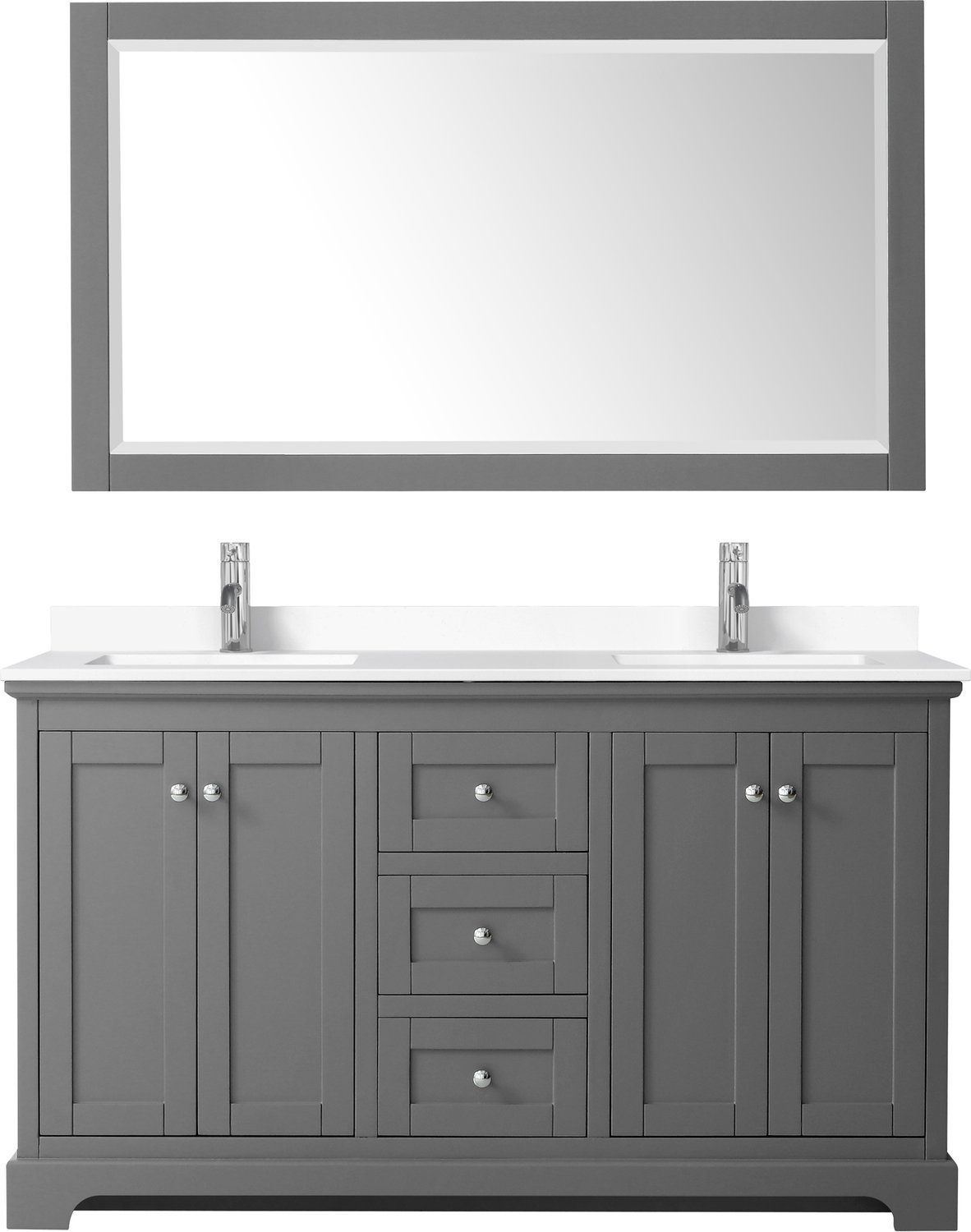 one sink vanity Wyndham Vanity Set Dark Gray Modern