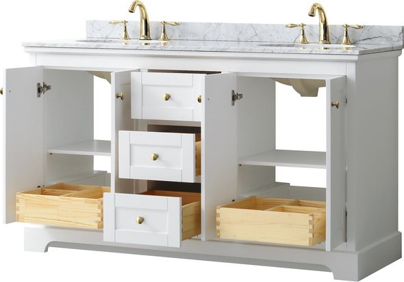 60 inch vanity cabinet only Wyndham Vanity Set White Modern
