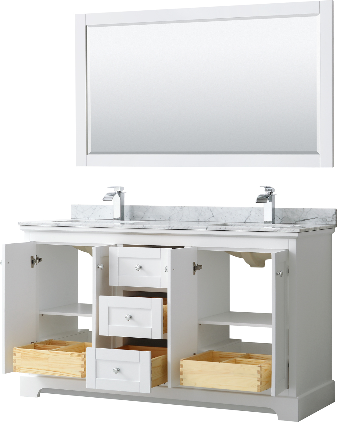 natural bathroom vanity Wyndham Vanity Set White Modern