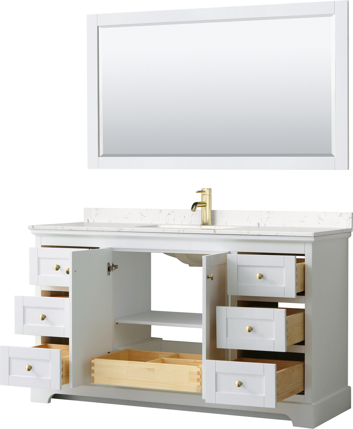 dark wood bathroom cabinet Wyndham Vanity Set White Modern