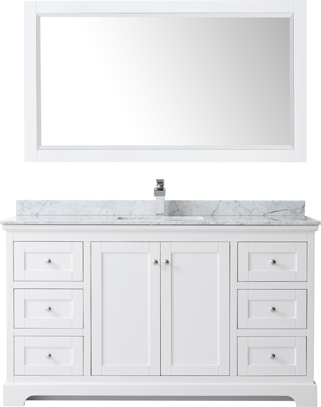 60 inch bathroom vanity ideas Wyndham Vanity Set White Modern