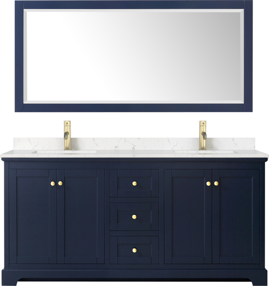 small basin and vanity unit Wyndham Vanity Set Dark Blue Modern