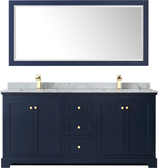 30 in bathroom vanity with drawers Wyndham Vanity Set Dark Blue Modern