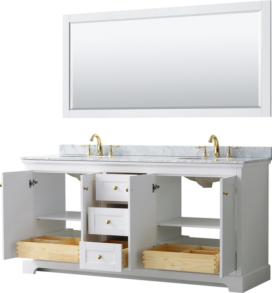 bathroom sink top view Wyndham Vanity Set White Modern