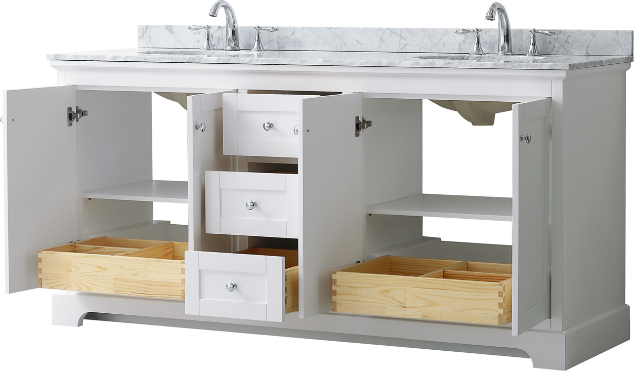 60 inch grey vanity single sink Wyndham Vanity Set White Modern
