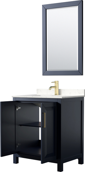 small sink unit Wyndham Vanity Set Bathroom Vanities Dark Blue Modern