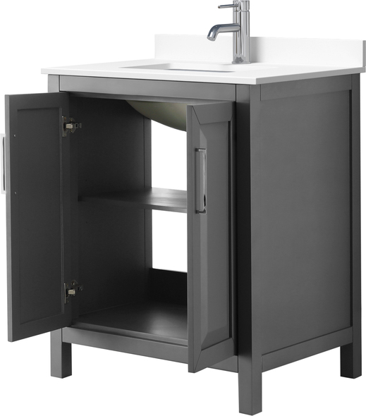oak bathroom cabinets Wyndham Vanity Set Dark Gray Modern