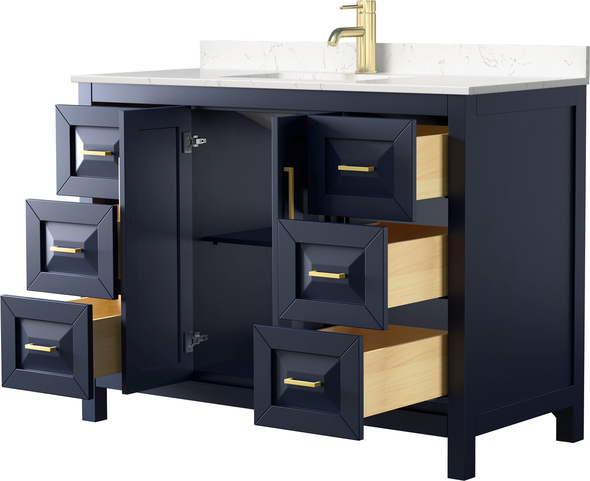 60 inch vanity cabinet Wyndham Vanity Set Dark Blue Modern