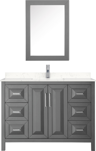 60 bathroom vanity double sink Wyndham Vanity Set Dark Gray Modern