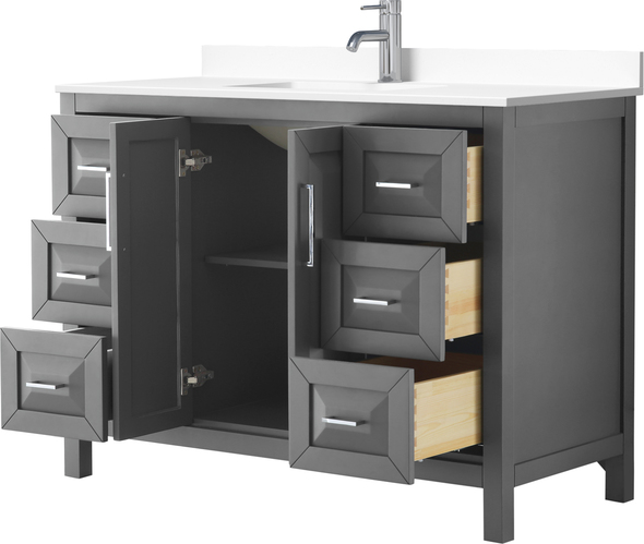 small bathroom basin cabinets Wyndham Vanity Set Dark Gray Modern