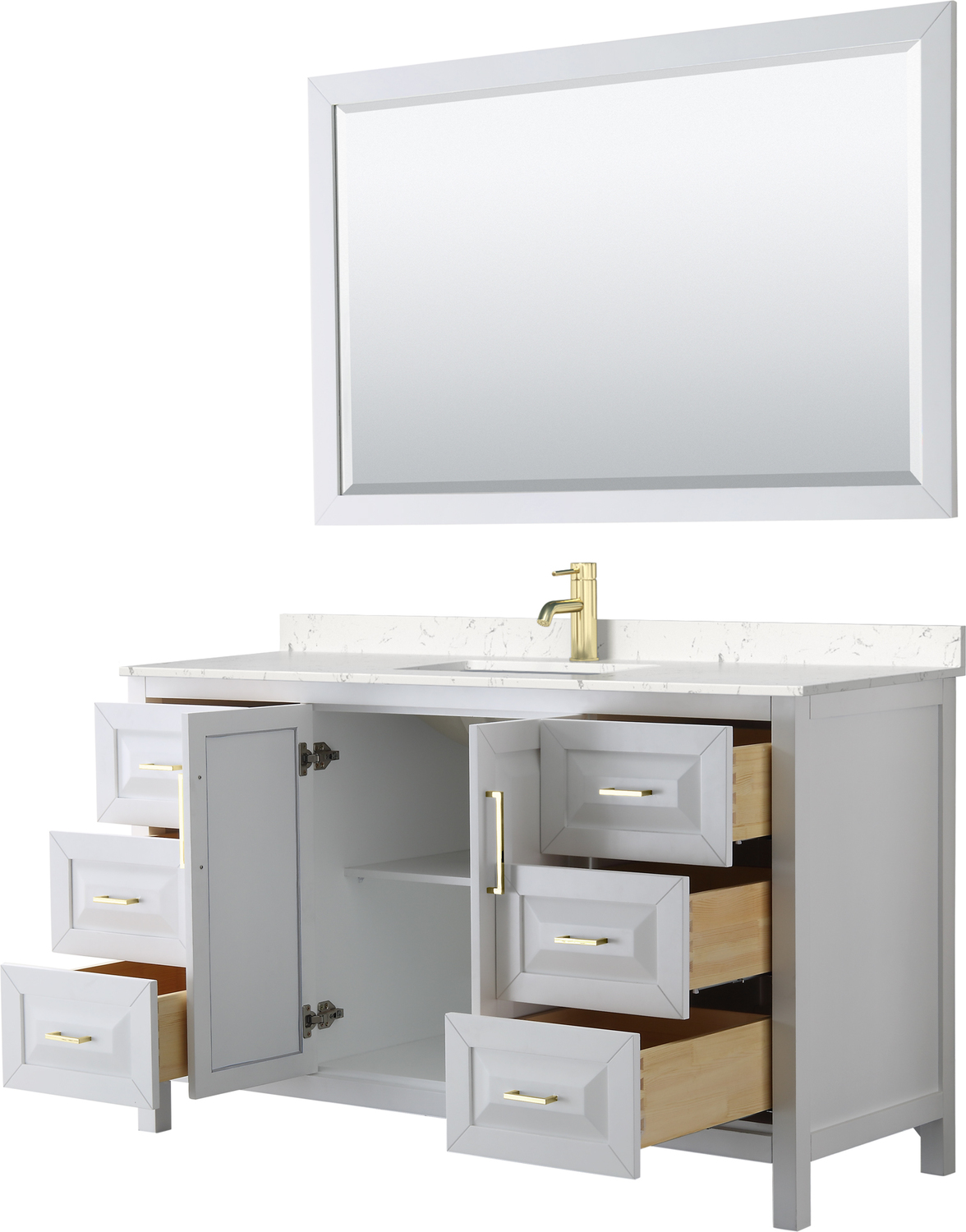 small vanity unit with basin Wyndham Vanity Set White Modern