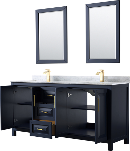 lowes double sink bathroom vanity Wyndham Vanity Set Dark Blue Modern