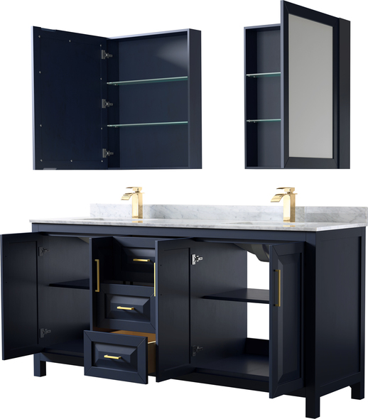 furniture vanity sink Wyndham Vanity Set Dark Blue Modern