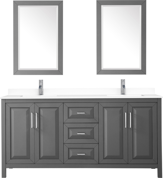 walnut bathroom cabinets Wyndham Vanity Set Dark Gray Modern