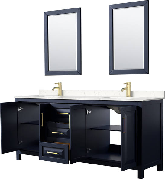 rustic bathroom sinks and vanities Wyndham Vanity Set Dark Blue Modern
